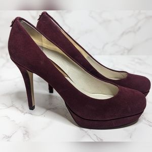 Michael Kors Burgundy Stilettos 7.5 Used like- New